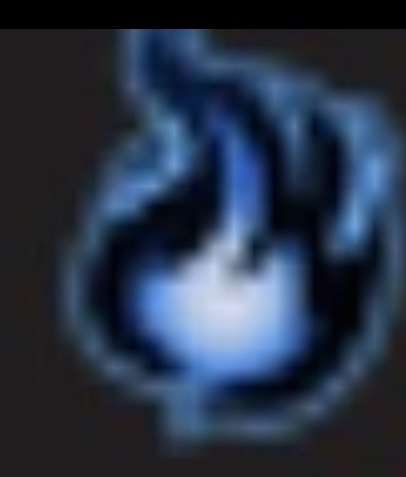 Dark flame status symbol